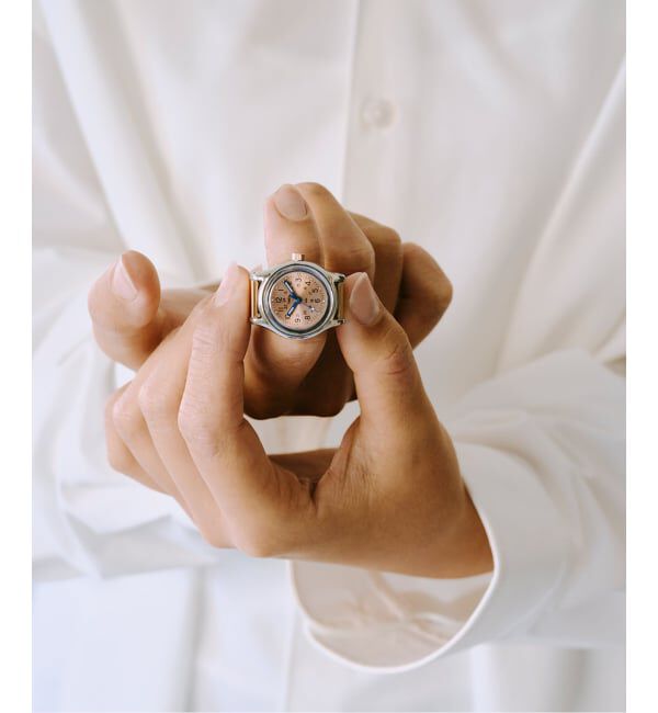 HIROB「《予約》TIMEX Camper Ring Watch TW2Y78000 Silver＆Gold」|腕時計|