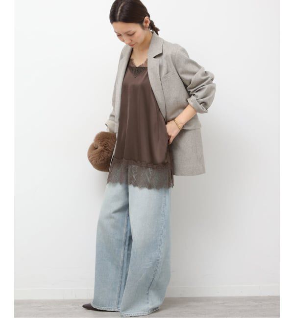 JOURNAL STANDARD relume「《追加2》サテンレースキャミチュニック」|キャミソール|