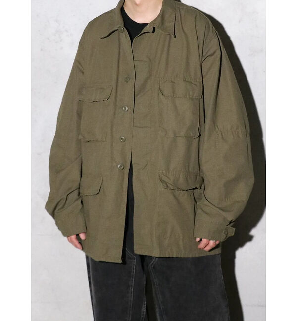 ABAHOUSE「【U.S MILITARY】 BDU FATIGUE JACKET COTTON」|ミリタリー・モッズコート|グリーン系その他1
