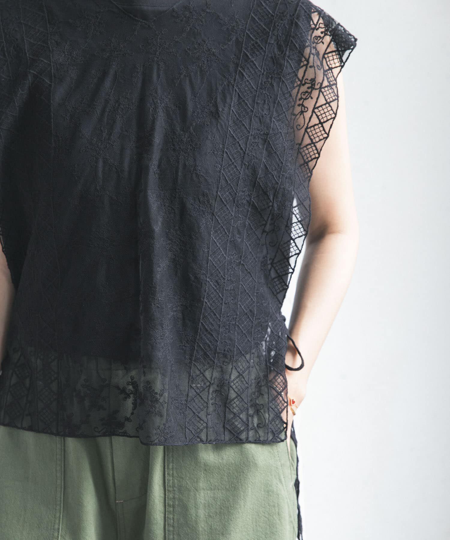 URBAN RESEARCH DOORS「2WAYレースカバー」|ストール|