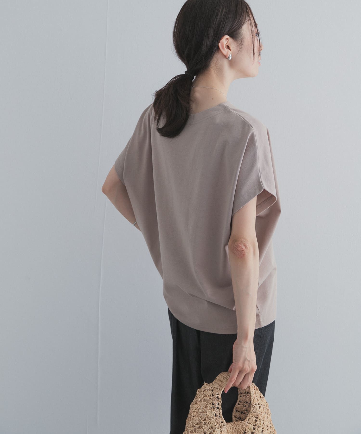 URBAN RESEARCH DOORS「ドライコットンボートネックプルオーバー」|Tシャツ・カットソー|