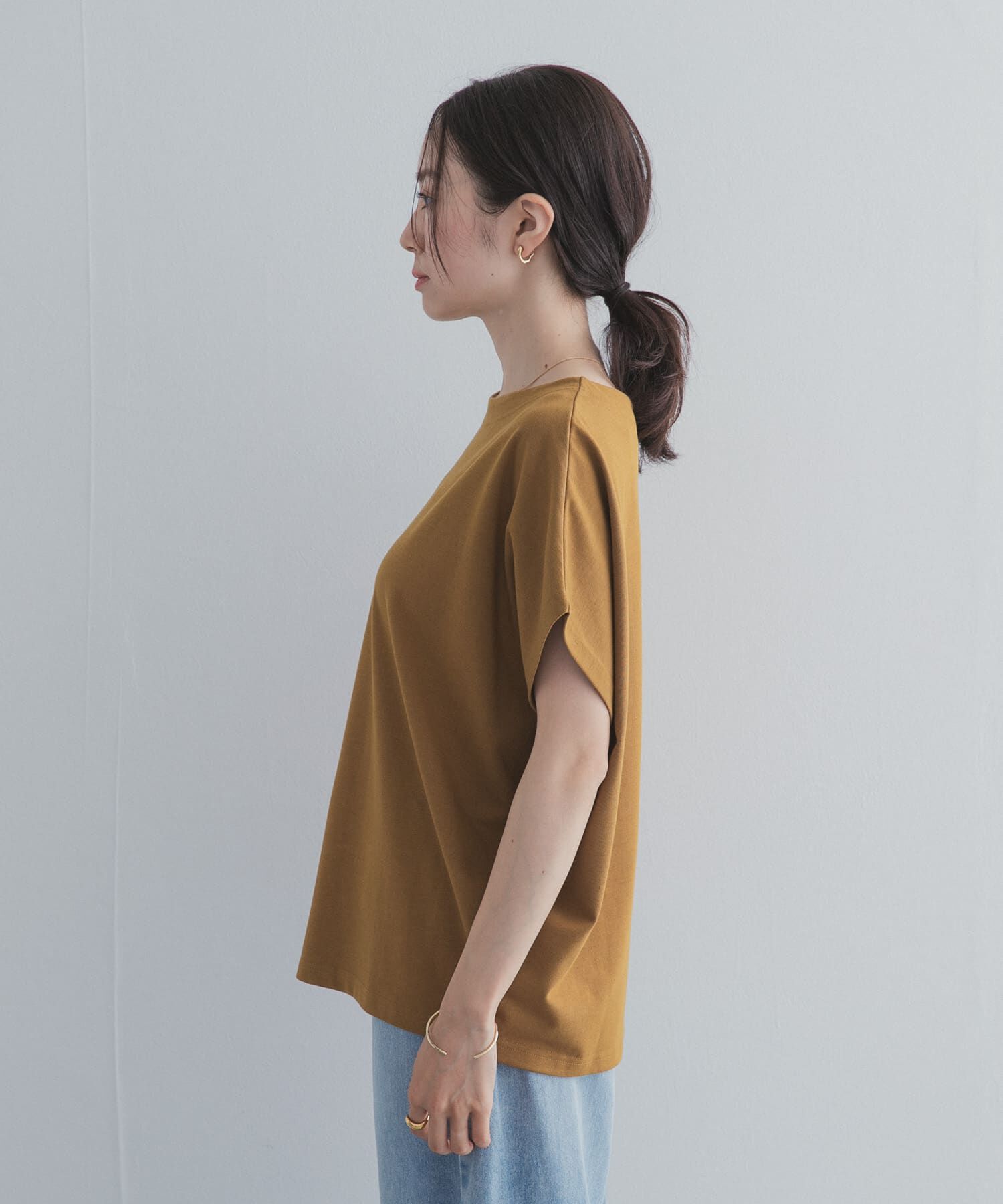 URBAN RESEARCH DOORS「ドライコットンボートネックプルオーバー」|Tシャツ・カットソー|