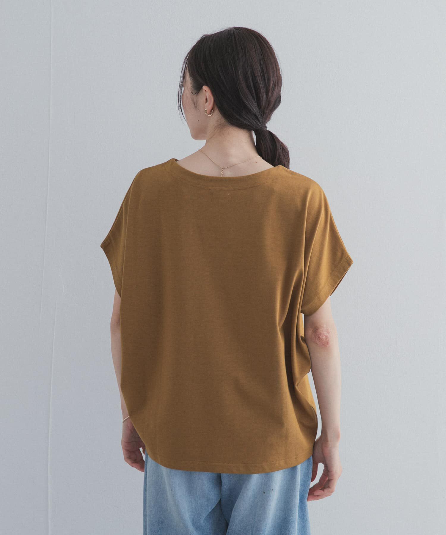 URBAN RESEARCH DOORS「ドライコットンボートネックプルオーバー」|Tシャツ・カットソー|