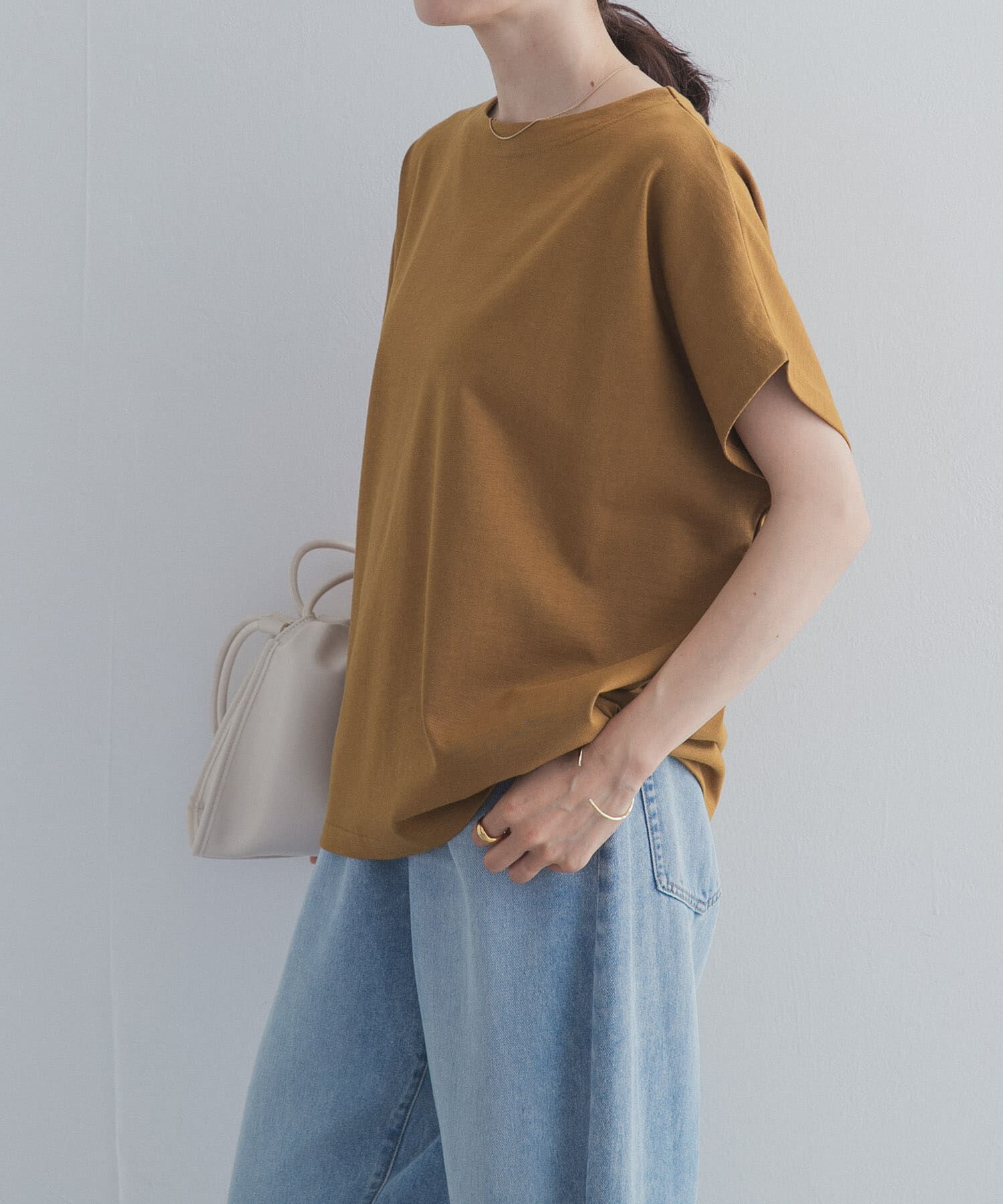 URBAN RESEARCH DOORS「ドライコットンボートネックプルオーバー」|Tシャツ・カットソー|