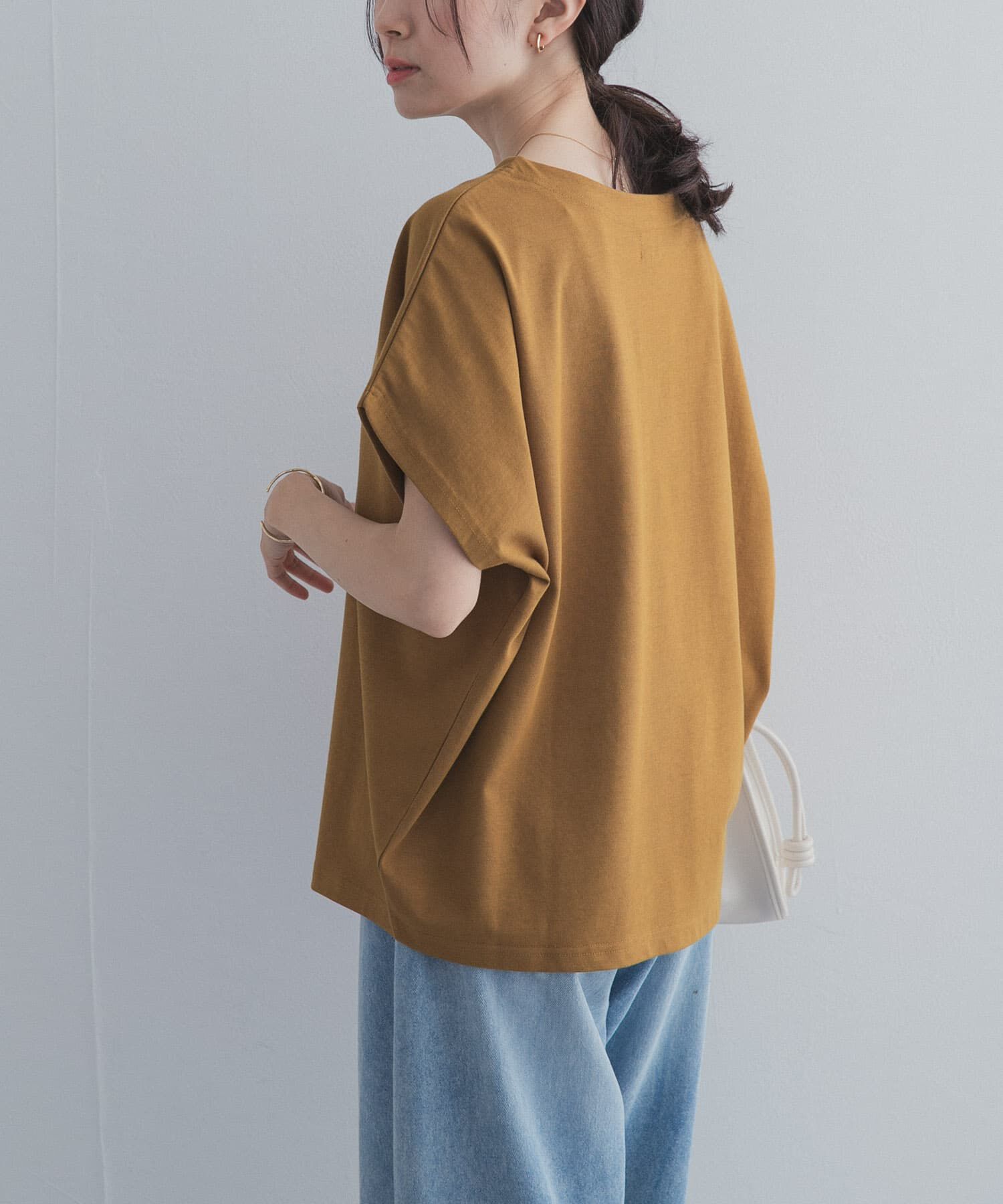 URBAN RESEARCH DOORS「ドライコットンボートネックプルオーバー」|Tシャツ・カットソー|