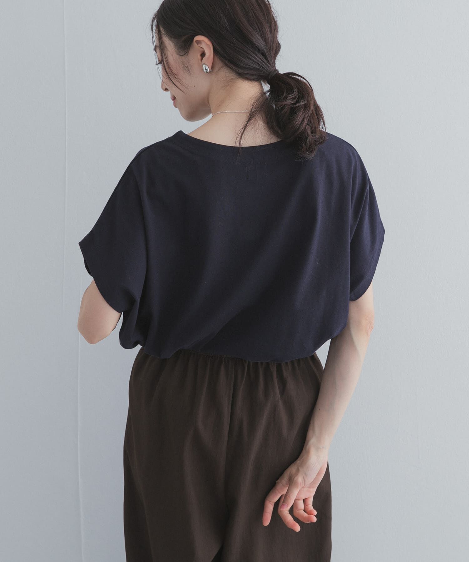 URBAN RESEARCH DOORS「ドライコットンボートネックプルオーバー」|Tシャツ・カットソー|