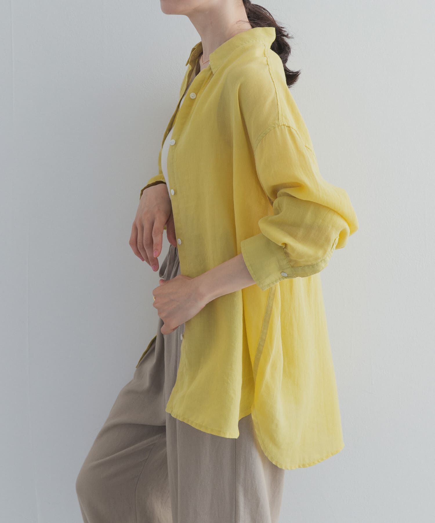 URBAN RESEARCH DOORS「ラミー混ルーズシャツ」|シャツ・ブラウス|