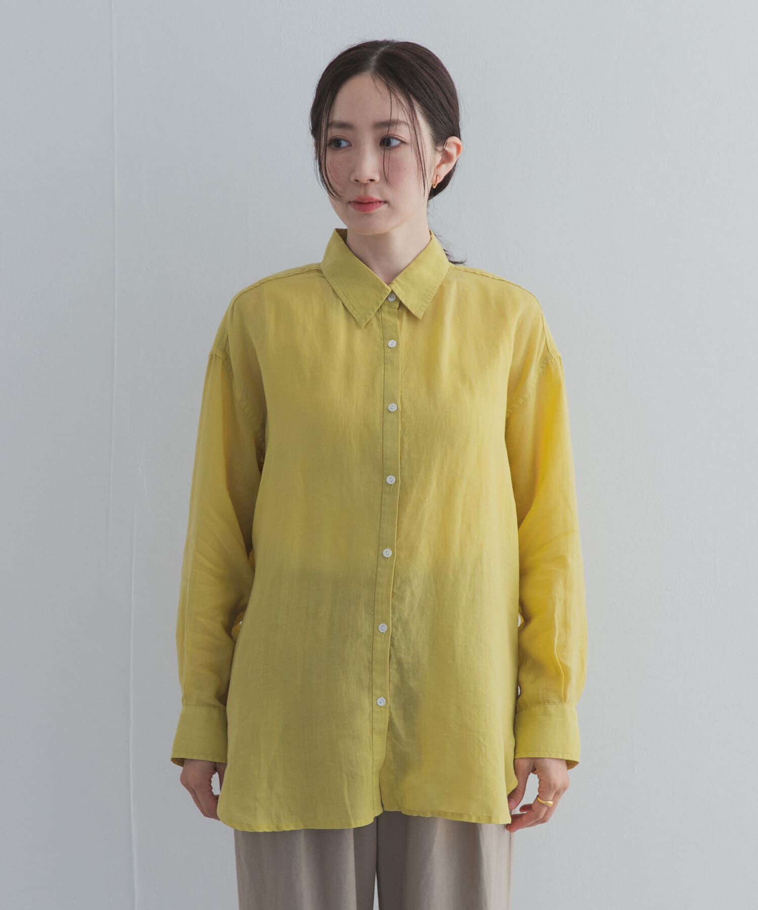 URBAN RESEARCH DOORS「ラミー混ルーズシャツ」|シャツ・ブラウス|