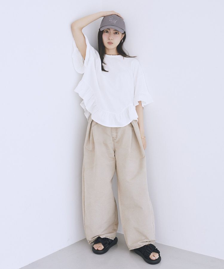 earth music&ecology「ギャザークロスサンダル」|サンダル|