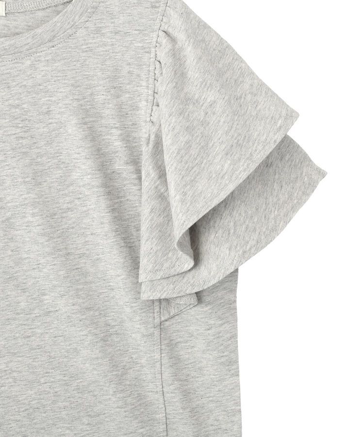earth music&ecology「フリルスリーブプルオーバー」|Tシャツ・カットソー|