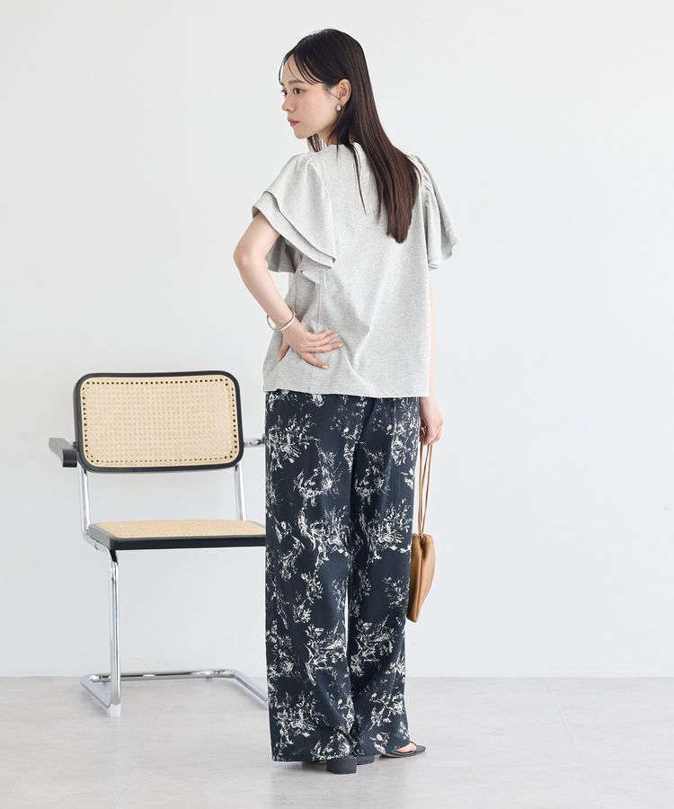 earth music&ecology「フリルスリーブプルオーバー」|Tシャツ・カットソー|
