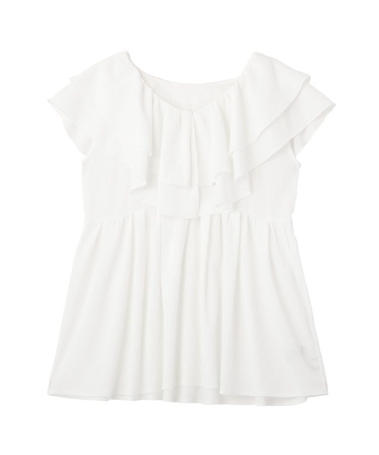 earth music&ecology「ラッフルフリルワンピース」|ワンピース|Off White