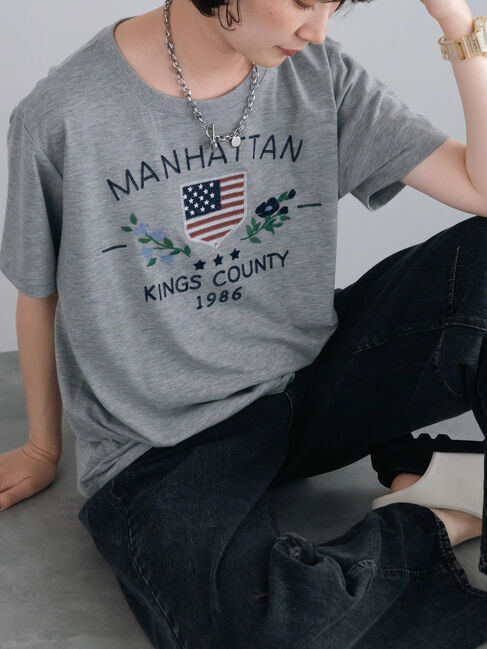 SM2「チェーン刺繍Tシャツ」|Tシャツ・カットソー|グレー