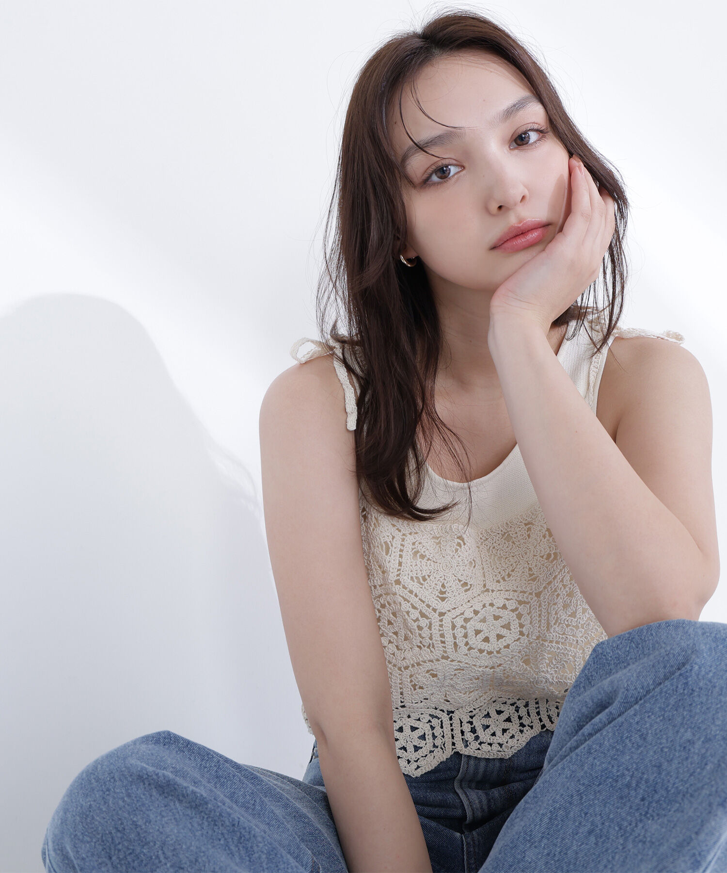  「クラフトレースビスチェ」|マフラー|