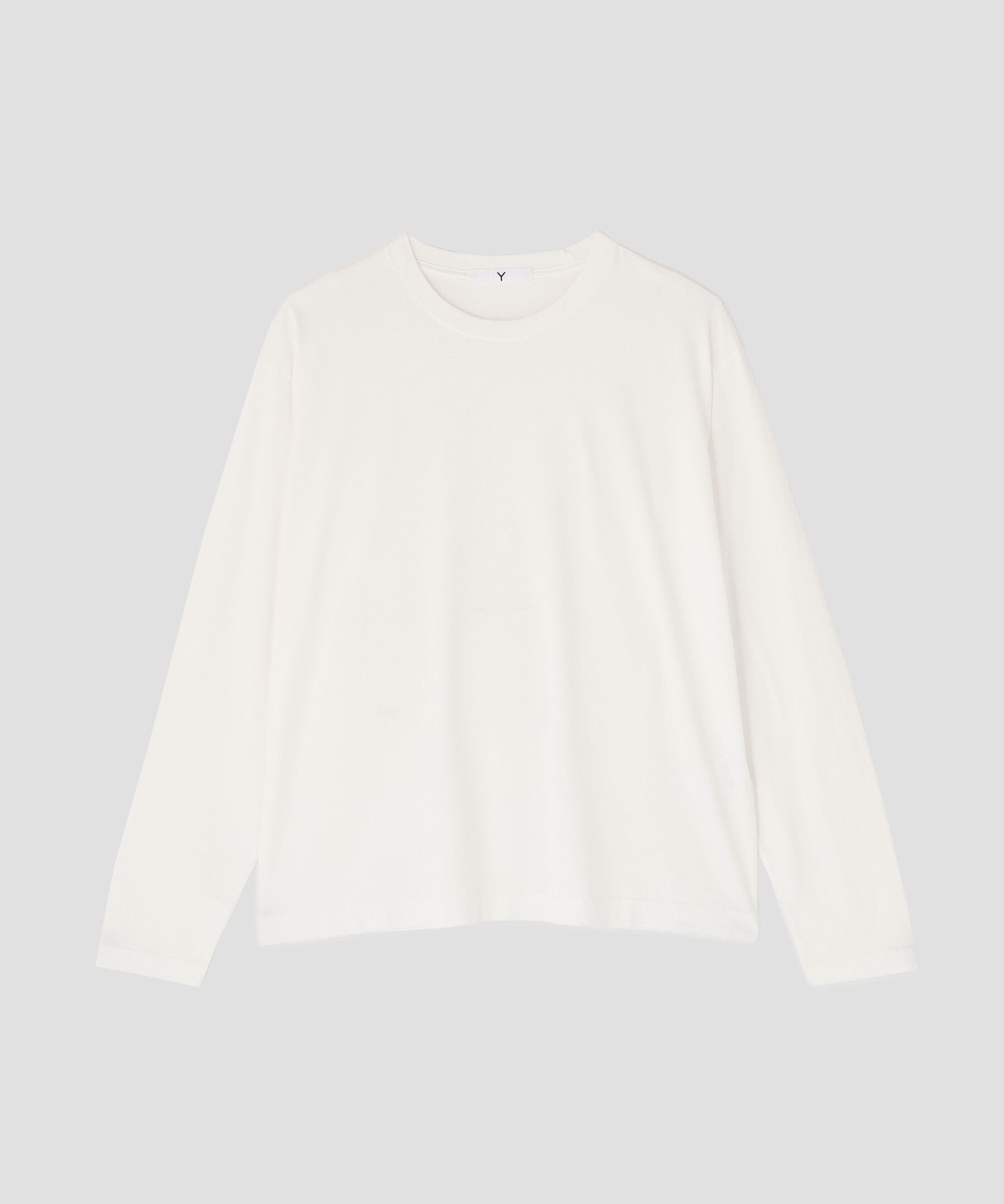 YLEVE 「Ｙ / ORGANIC COTTON JERSEY LONG SLEEVE T‐SHIRT」|Tシャツ・カットソー|ホワイト