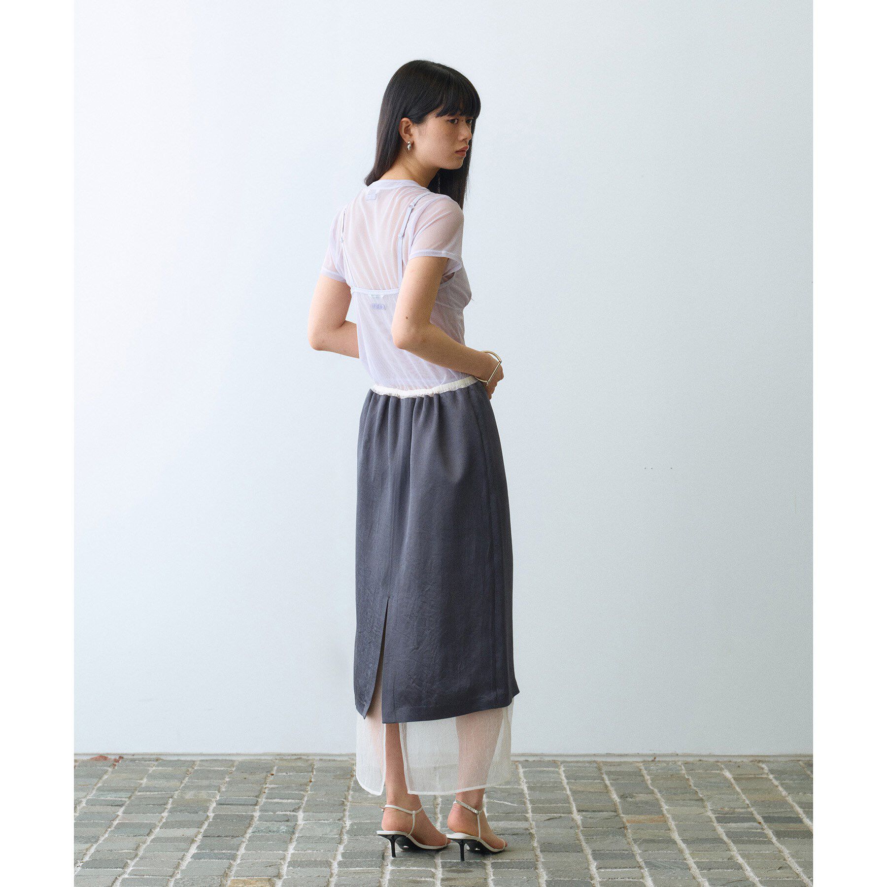 CODE A「Organic Basics｜Mesh cami」|キャミソール|
