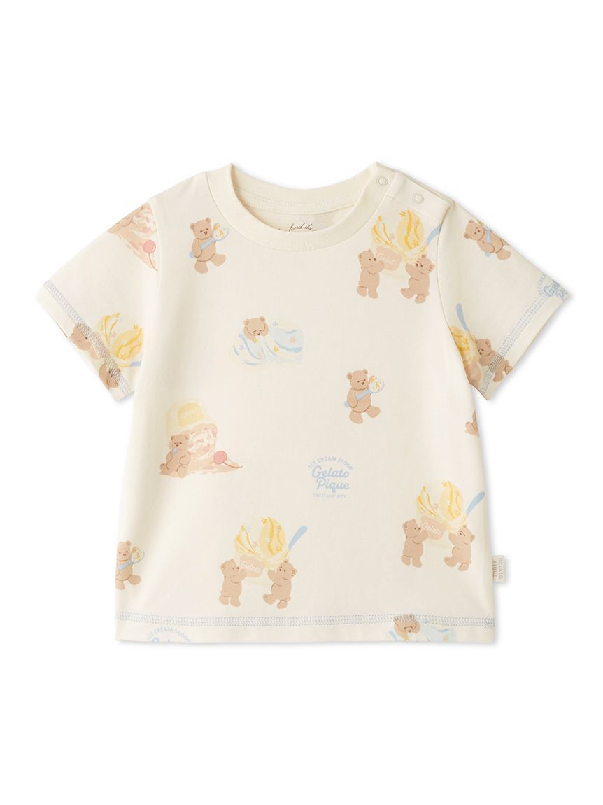 GELATO PIQUE KIDS & BABY「【BABY】【接触冷感】アイスクリームベア柄Tシャツ」|その他ベビーウェア|