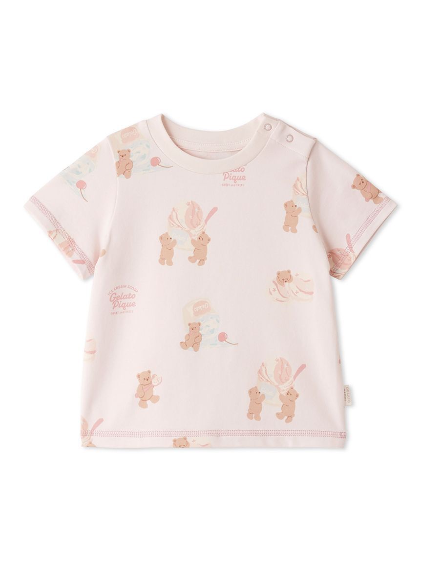 GELATO PIQUE KIDS & BABY「【BABY】【接触冷感】アイスクリームベア柄Tシャツ」|その他ベビーウェア|