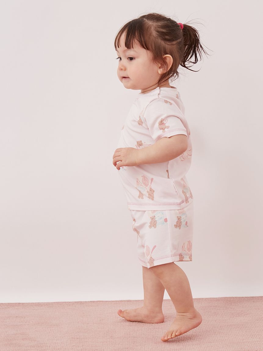 GELATO PIQUE KIDS & BABY「【BABY】【接触冷感】アイスクリームベア柄Tシャツ」|その他ベビーウェア|
