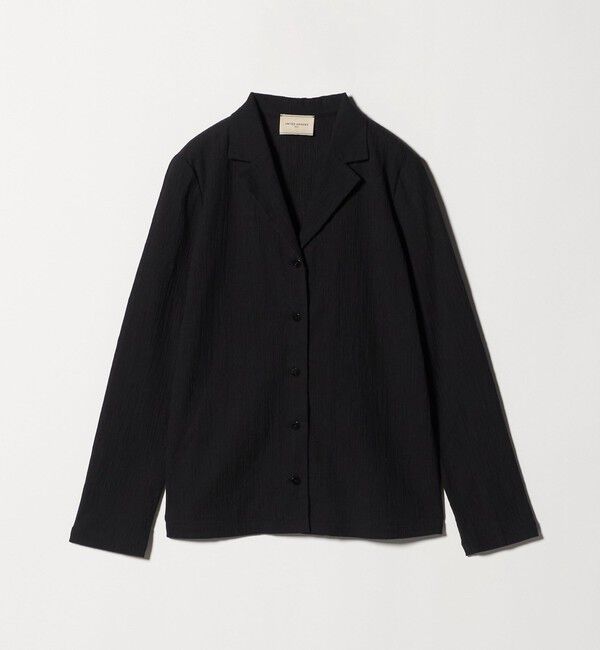 UNITED ARROWS「クレープ シャツ ジャケット ‐ウォッシャブル‐」|シャツ・ブラウス|BLACK