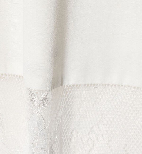 UNITED ARROWS green label relaxing「【WEB限定】＜at ease＞スソ レース ブラウス UVカット 通気性」|シャツ・ブラウス|