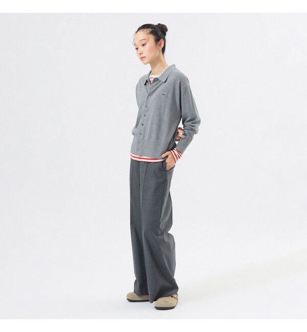 BEAMSBOY「【別注】LACOSTE / ポロ カーディガン」|ニット・セーター|