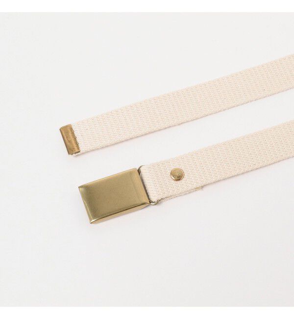 BEAMS PLUS「BEAMS PLUS / コットンキャンバス プレートベルト」|ベルト|
