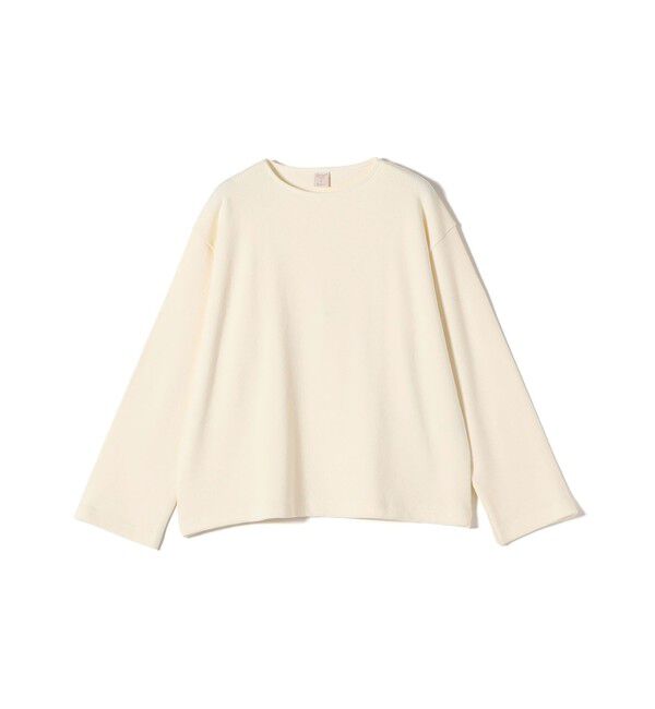 SHIPS for women「gicipi:クルーネック リラックス フィット ミラノ リブ カットソー（SPINACIO）」|Tシャツ・カットソー|オフホワイト