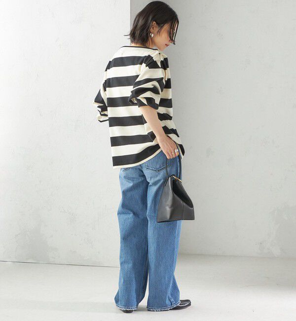 SHIPS for women「【SHIPS別注】onit:〈洗濯機可能〉ストレッチ ボーダー 3WAY カットソー」|Tシャツ・カットソー|