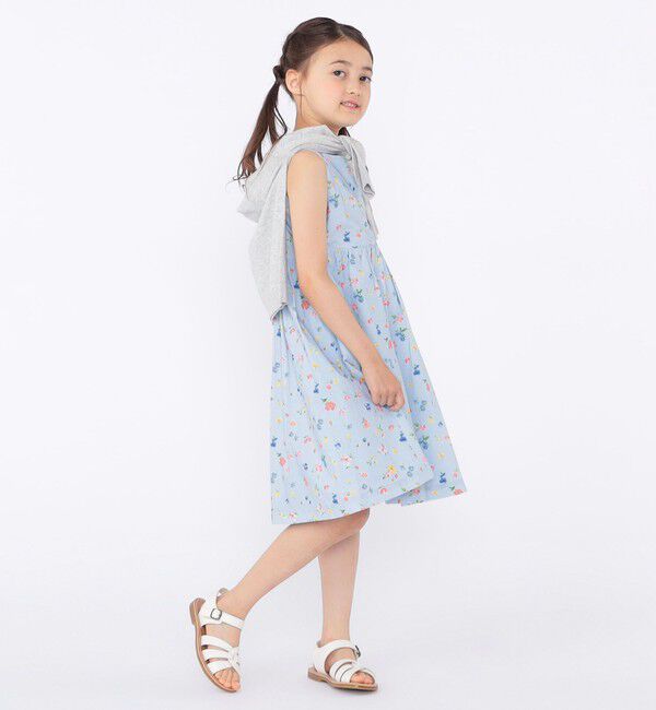SHIPS KIDS「SHIPS KIDS:100～130cm / ノースリーブ フラワー プリント ワンピース」|ワンピース|