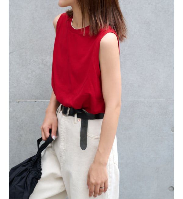 OUTDOOR PRODUCTS Usual Things「ストレッチジャージールーズノースリ セットアップ対応」|Tシャツ・カットソー|