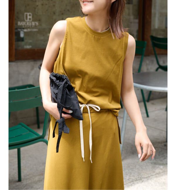 OUTDOOR PRODUCTS Usual Things「ストレッチジャージールーズノースリ セットアップ対応」|Tシャツ・カットソー|