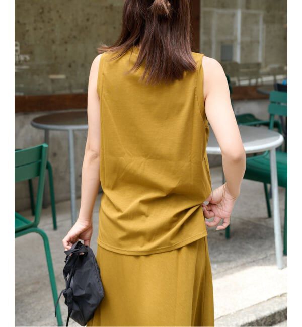 OUTDOOR PRODUCTS Usual Things「ストレッチジャージールーズノースリ セットアップ対応」|Tシャツ・カットソー|