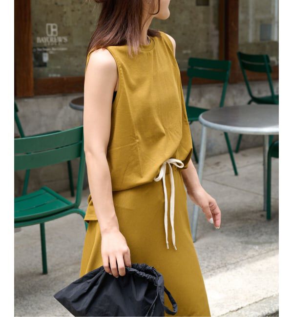 OUTDOOR PRODUCTS Usual Things「ストレッチジャージールーズノースリ セットアップ対応」|Tシャツ・カットソー|