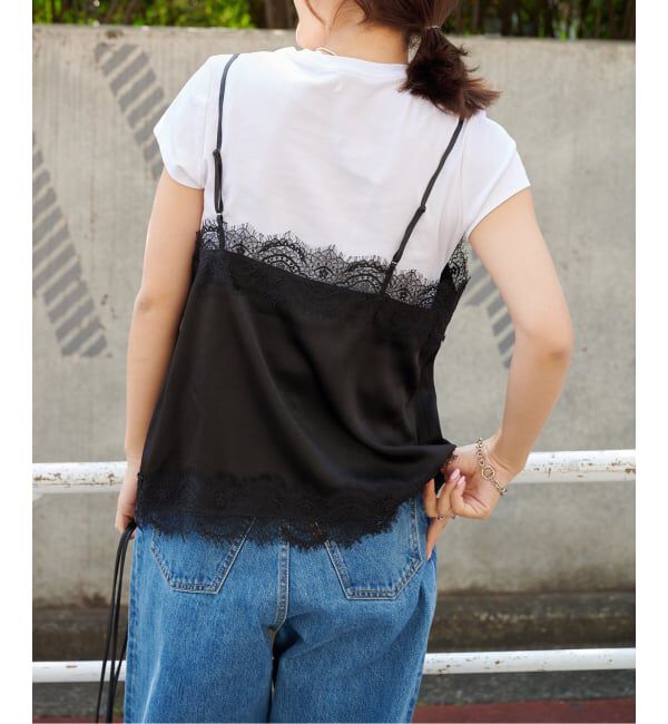 OUTDOOR PRODUCTS Usual Things「≪予約≫追加2 サテンレースキャミソール」|キャミソール|