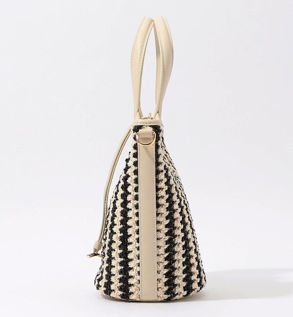 TOMORROWLAND GOODS「Atelier TOMORROWLAND LOTUS STRIPE ハンドバッグ　」|かごバッグ|
