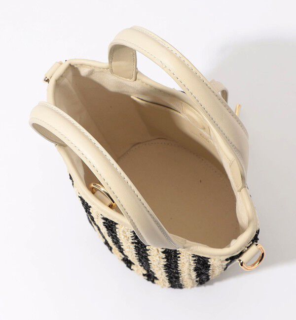TOMORROWLAND GOODS「Atelier TOMORROWLAND LOTUS STRIPE ハンドバッグ　」|かごバッグ|