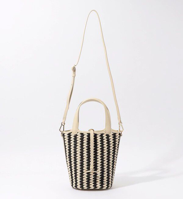 TOMORROWLAND GOODS「Atelier TOMORROWLAND LOTUS STRIPE ハンドバッグ　」|かごバッグ|