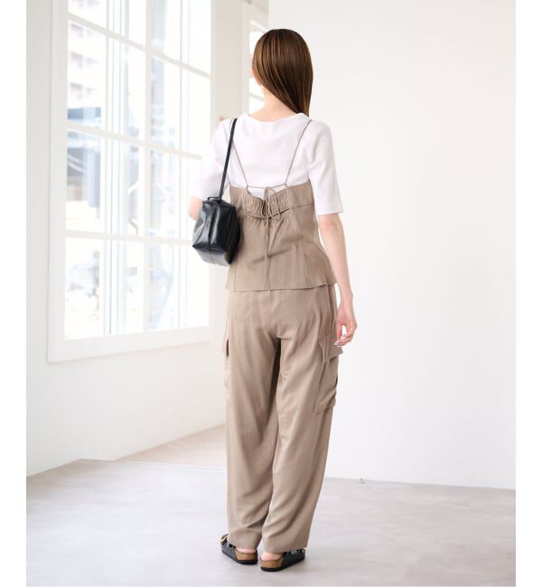 U by SPICK&SPAN「フェードサテンスリットキャミ」|キャミソール|