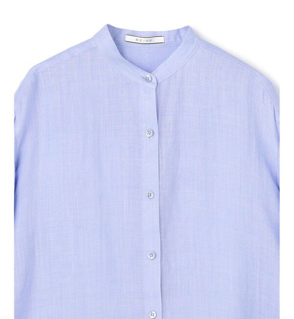 BEIGE,「HALITE / リネンシアー オーバーサイズシャツ」|シャツ・ブラウス|