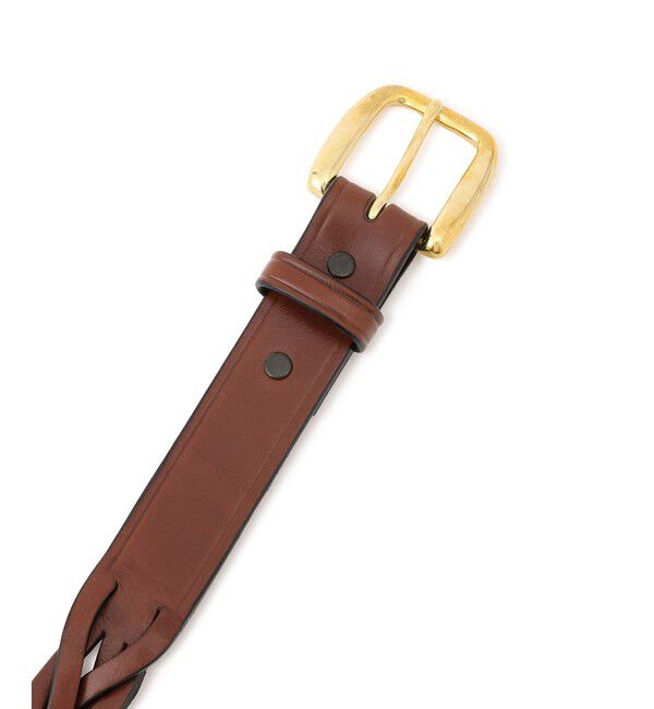 SALON adam et rope'「【J'aDoRe・店舗限定】【TORY LEATHER（トリーレザー）】1/4  inch long tip braided belt」|ベルト|