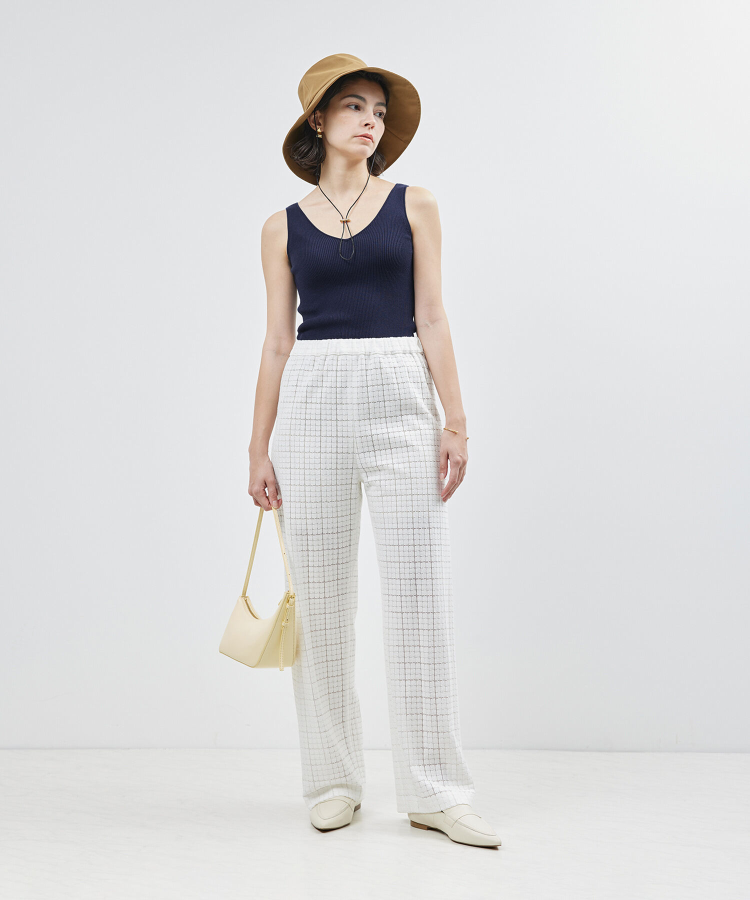 ROPE「【洗える】シルクプロテインニットタンクトップ【メディア掲載】」|タンクトップ|