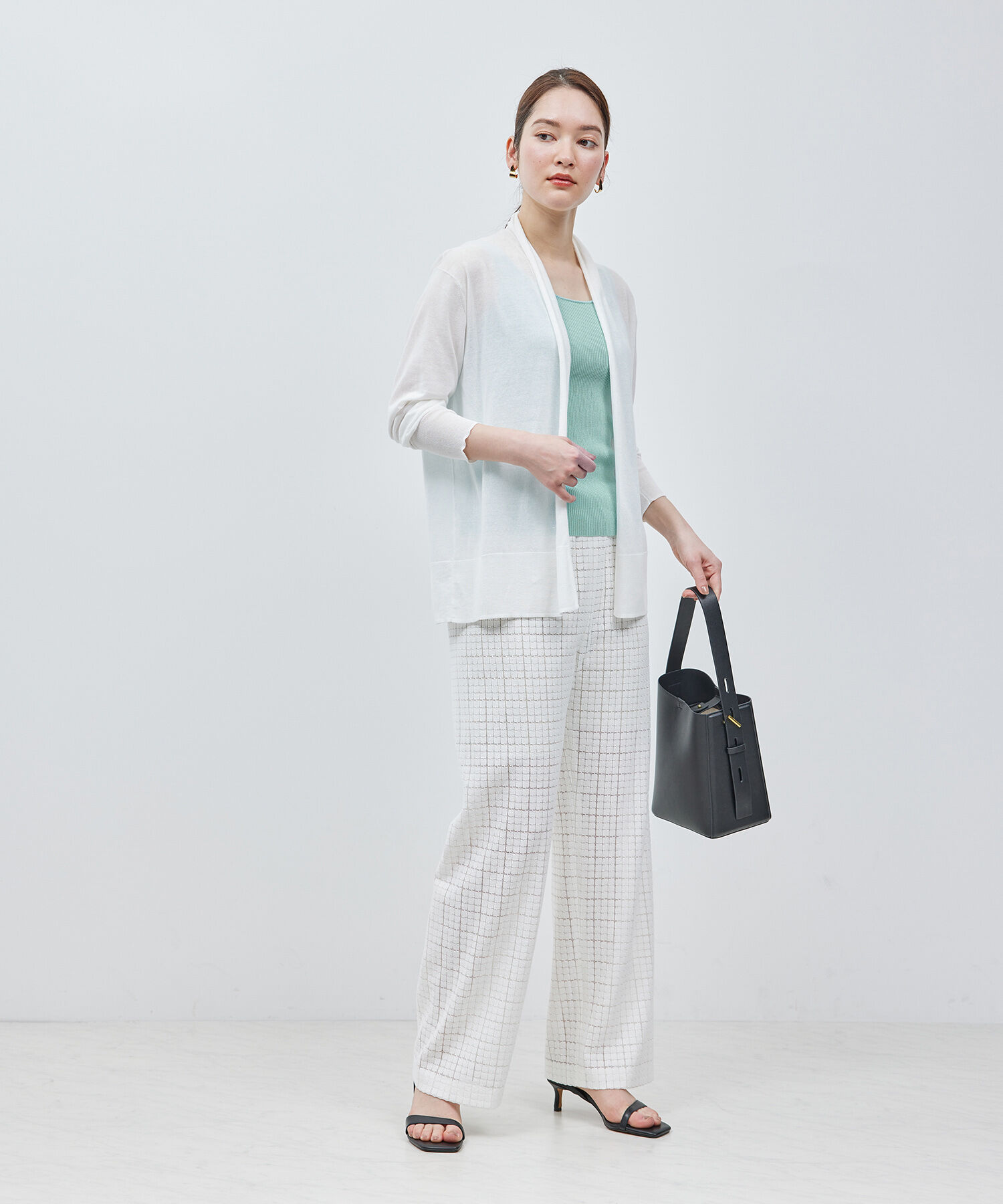 ROPE「【洗える】シルクプロテインニットタンクトップ【メディア掲載】」|タンクトップ|