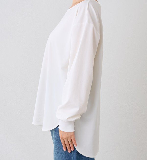  「【しなやかなドレープ感が上品な印象に】キュプラカットプルオーバー」|Tシャツ・カットソー|