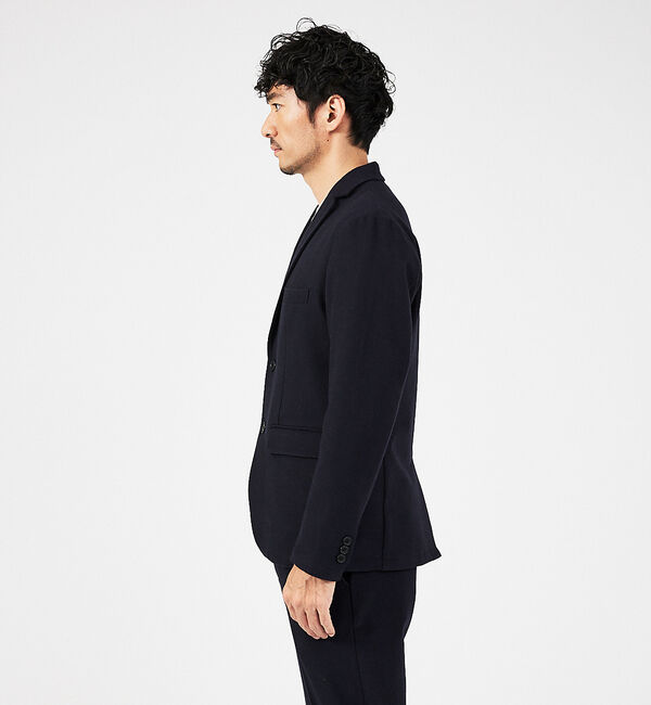 ABAHOUSE「【セットアップ対応】カシミヤタッチ ピーチ起毛 ストレッチ ジャケット」|テーラードジャケット|