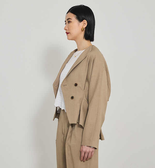 qualite「【セットアップ対応】ツイードカーデジャケット」|その他|
