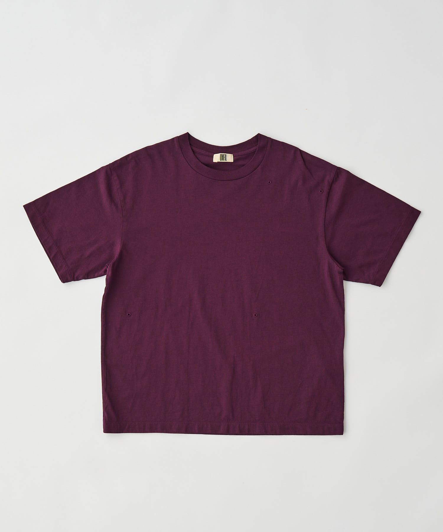 URBAN RESEARCH DOORS「unfil　COTTONGARMENTDYEINGT-SHIRTS」|Tシャツ・カットソー|バーガンディー