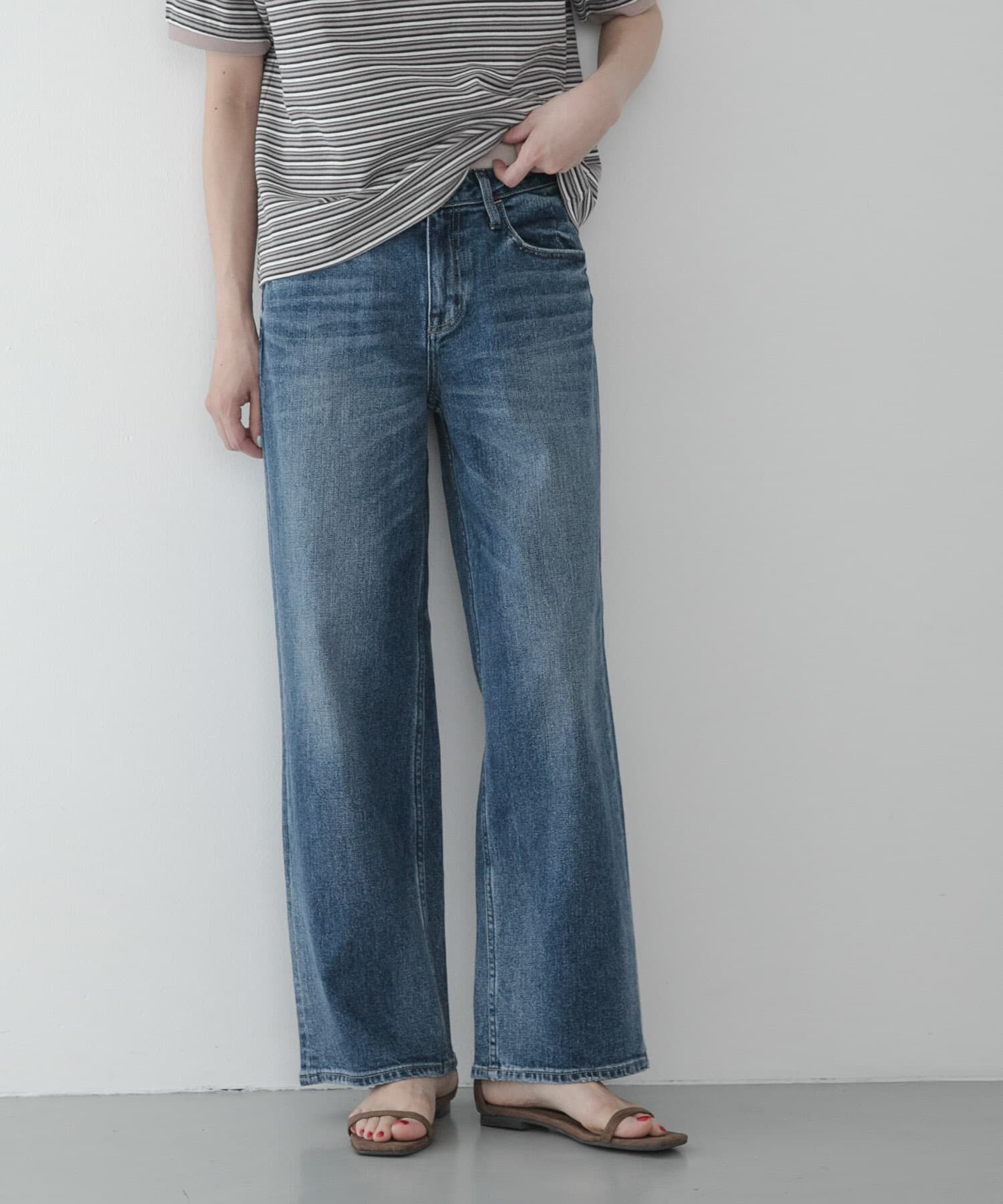 Sonny Label 「Healthy DENIM　PINK PEPPER MIDRISE」|デニム|