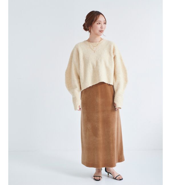 le.coeur blanc「ベロアキャミワンピース」|ワンピース|