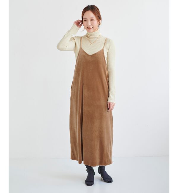 le.coeur blanc「ベロアキャミワンピース」|ワンピース|